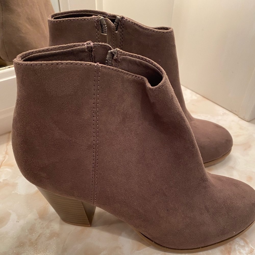Brown booties